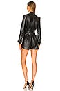 view 3 of 3 April Faux Leather Romper in Black