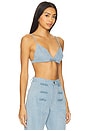 view 2 of 4 Cleo Denim Bralette in Light Denim