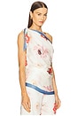 view 2 of 5 Elba Top in White Multi