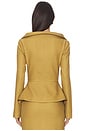 view 3 of 5 Nicola Crepe Top in Golden Olive