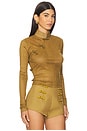 view 2 of 6 Kia Knit Top in Golden Olive