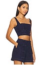 view 2 of 4 Bridgette Denim Top in Dark Denim