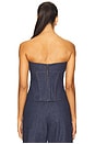 view 3 of 4 Brooklyn Corset Top in Dark Denim