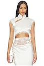 view 1 of 4 Lila Satin Top in Ivory