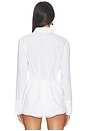 view 3 of 5 Martina Linen Top in White