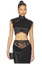 view 1 of 4 Lila Satin Top in Black
