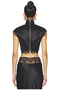 view 3 of 4 Lila Satin Top in Black