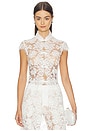 view 1 of 5 Saphina Lace Top in White