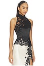 view 2 of 5 Elva Satin Top in Black