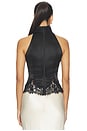 view 3 of 5 Elva Satin Top in Black
