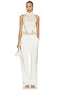 view 4 of 5 Elva Satin Top in Pearl