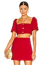 view 1 of 4 Alice Crop Top in Red