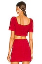 view 3 of 4 Alice Crop Top in Red
