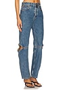 view 2 of 6 Cowgirl Straight Jeans in Classic Blue