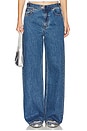 view 1 of 6 Buckle Wide Leg Jeans in Classic Blue