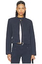 view 2 of 5 Car Jacket in Navy Canvas
