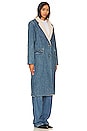 view 3 of 4 Reversible Sherpa Dimes Coat in Classic Blue