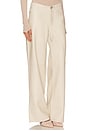 view 2 of 6 Cool Wide Leg in Beige Leather