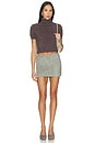 view 6 of 6 Date Skirt in Smoke Suede