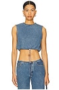 view 1 of 4 Cool Crop Top in Classic Blue