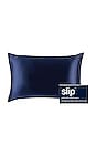 view 1 of 3 Queen/Standard Pure Silk Pillowcase In Navy in Navy