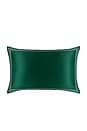 view 2 of 7 Pure Silk Queen Pillowcase in Green