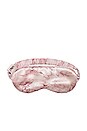 view 1 of 3 Pure Silk Sleep Mask in Pink Marble