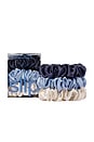 view 1 of 6 CHOUCHOUS GRAND FORMAT PURE SILK SET OF 3 PURE SILK LARGE SCRUNCHIES in Skye