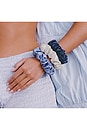 view 6 of 6 CHOUCHOUS GRAND FORMAT PURE SILK SET OF 3 PURE SILK LARGE SCRUNCHIES in Skye