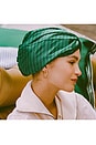 view 5 of 6 Striped Pure Silk Turban in Club Classic