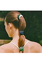 view 8 of 9 Set Of 6 Pure Silk Skinny Scrunchies With a Pouch in Hair On Point
