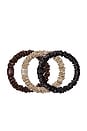 view 2 of 8 ADORNO TRÍO DE COLETEROS DELGADOS SKINNY SCRUNCHIE TRIO ORNAMENT in Betty
