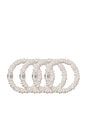 view 2 of 4 Skinny Scrunchies Set Of 4 in White
