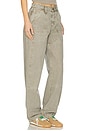 view 2 of 6 Tess Long Worker Jeans in Faded Olive
