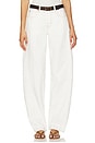 view 1 of 6 Paloma Seam Barrel Leg Jeans in Natural White