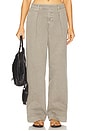 view 1 of 6 Wide Pleat Chino Jeans in Washed Sage