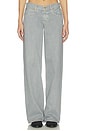 view 1 of 6 Lexi Low Rise Relaxed Wide Leg Jeans in Shadow Grey