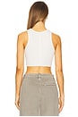 view 3 of 4 Ultra Crop Tank in Natural White