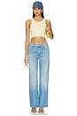 view 4 of 4 Cropped Rib Tank Top in Paradise Yellow