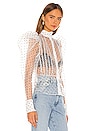 view 3 of 5 The Emma Blouse in Ghosted Spot