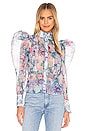 view 2 of 5 The Emma Blouse in Pastel Floral