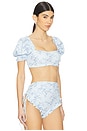view 2 of 4 The Babydoll Bikini Top in Powder Room