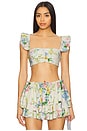 view 1 of 4 The Ruffle Bikini Top in Briar Rose