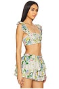view 2 of 4 The Ruffle Bikini Top in Briar Rose