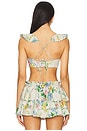 view 3 of 4 The Ruffle Bikini Top in Briar Rose
