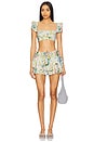 view 4 of 4 The Ruffle Bikini Top in Briar Rose