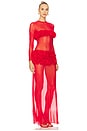 view 2 of 3 ROBE MAXI DRESS in Lollipop Red