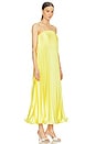 view 2 of 3 Gianna Pleated Midi Dress in Tuscany Yellow