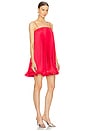 view 3 of 4 Mila Pleated Mini Dress in Candy Red
