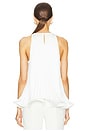 view 3 of 4 Catalina Pleated Top in Lily White